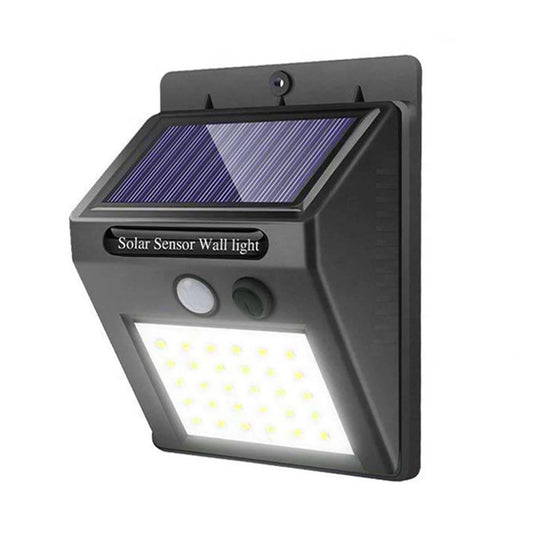 Lámpara Solar 30 LEDs Con Sensor De Presencia Impermeable